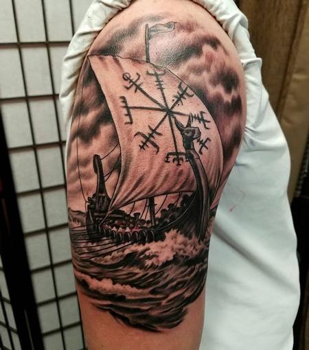 Tattoos - Viking ship - 132088